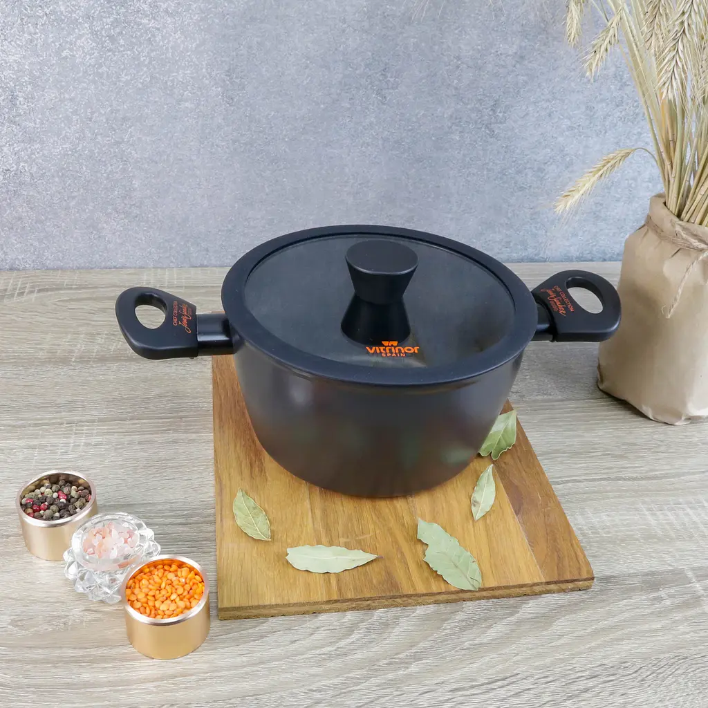Каструля з кришкою CHEF COLLECTION із антипригарним покриттям VITRINOR 20 см 2.8 л - фото 10