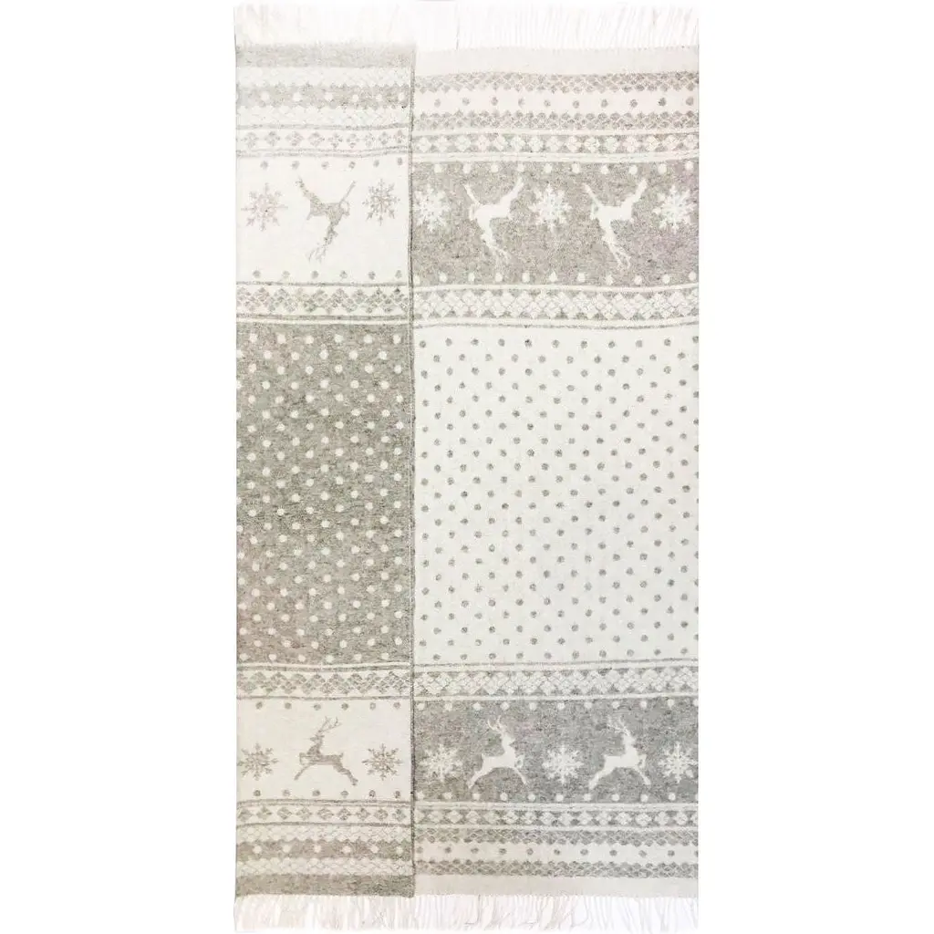 Плед Love You Олені меринос 140х200 см сірий (4078) - фото 6