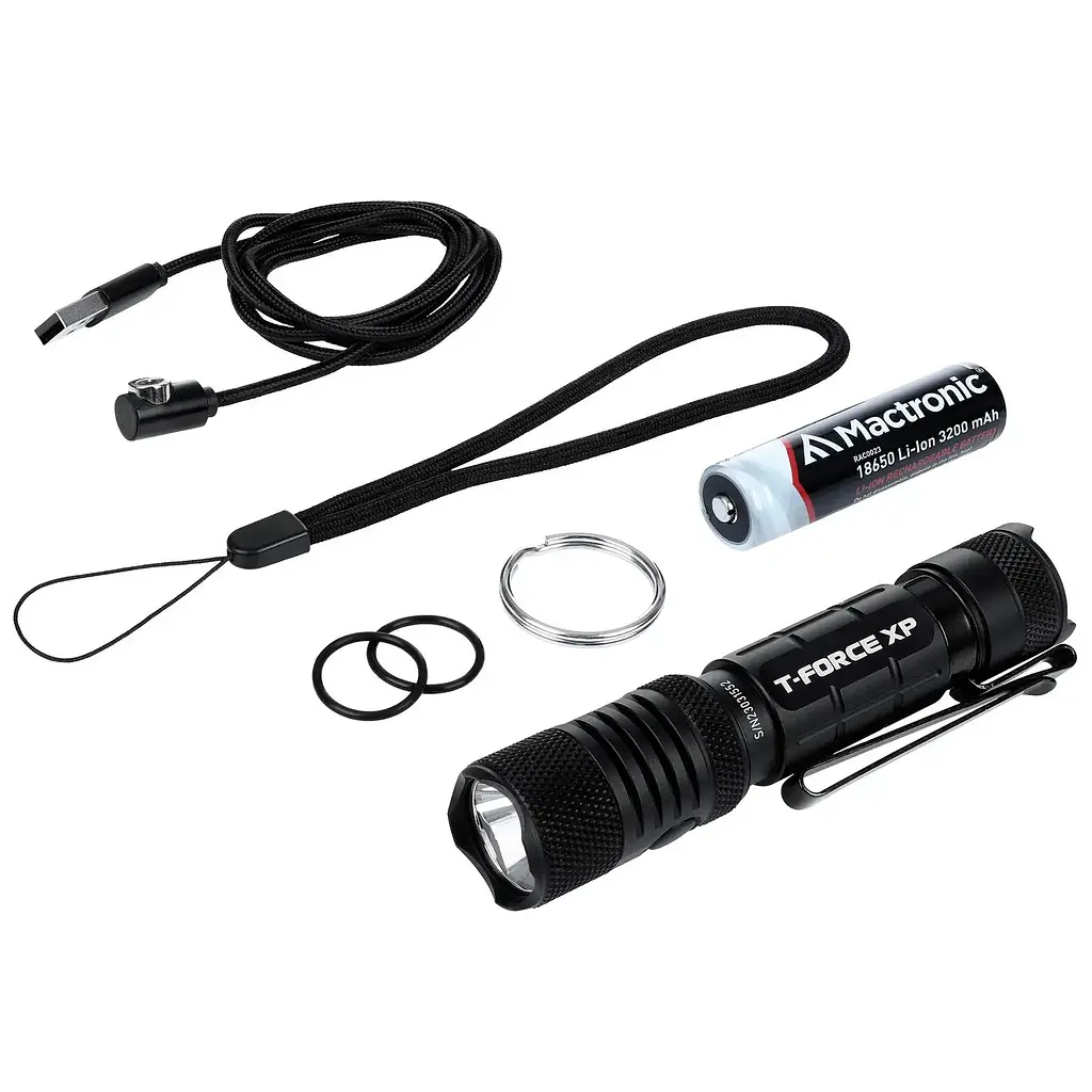 Фонарь тактический Mactronic T-Force XP (2030 Lm) USB Rechargeable Magnetic Черный - фото 4