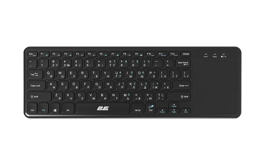 Клавіатура ножнична KT100 78key, WL, EN/UK, чорний 2E teh0013902 - фото 3