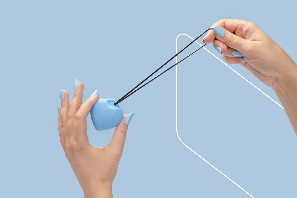 Вибратор для клитора FairyGasm PleasureStone 5.5 см голубой - фото 9