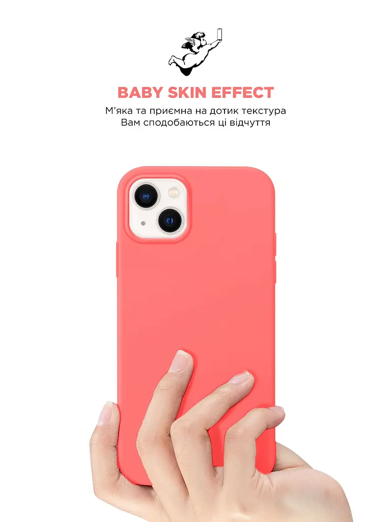 Силиконовый чехол для Apple iPhone 15 Plus, ICON2 Case, розовый, противоударный, панель, защита всего корпуса, матовая поверхность Soft Touch, выступает над дисплеем, совместим с защитными стеклами и пленками, с микрофиброй, ArmorStandart (ARM70519) - фото 8