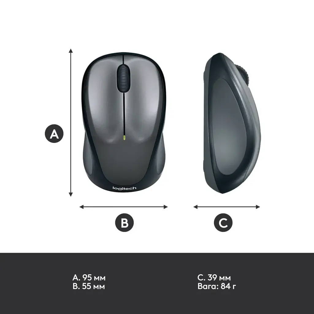Мишка Logitech M235 Red (910-002496) - фото 7