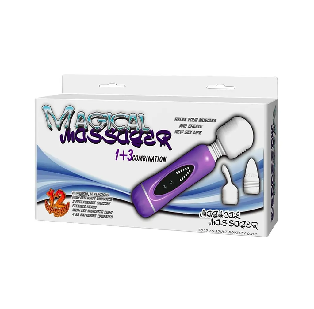 Вібромасажер Baile Magical Massager, 20 см (рожевий) - фото 9