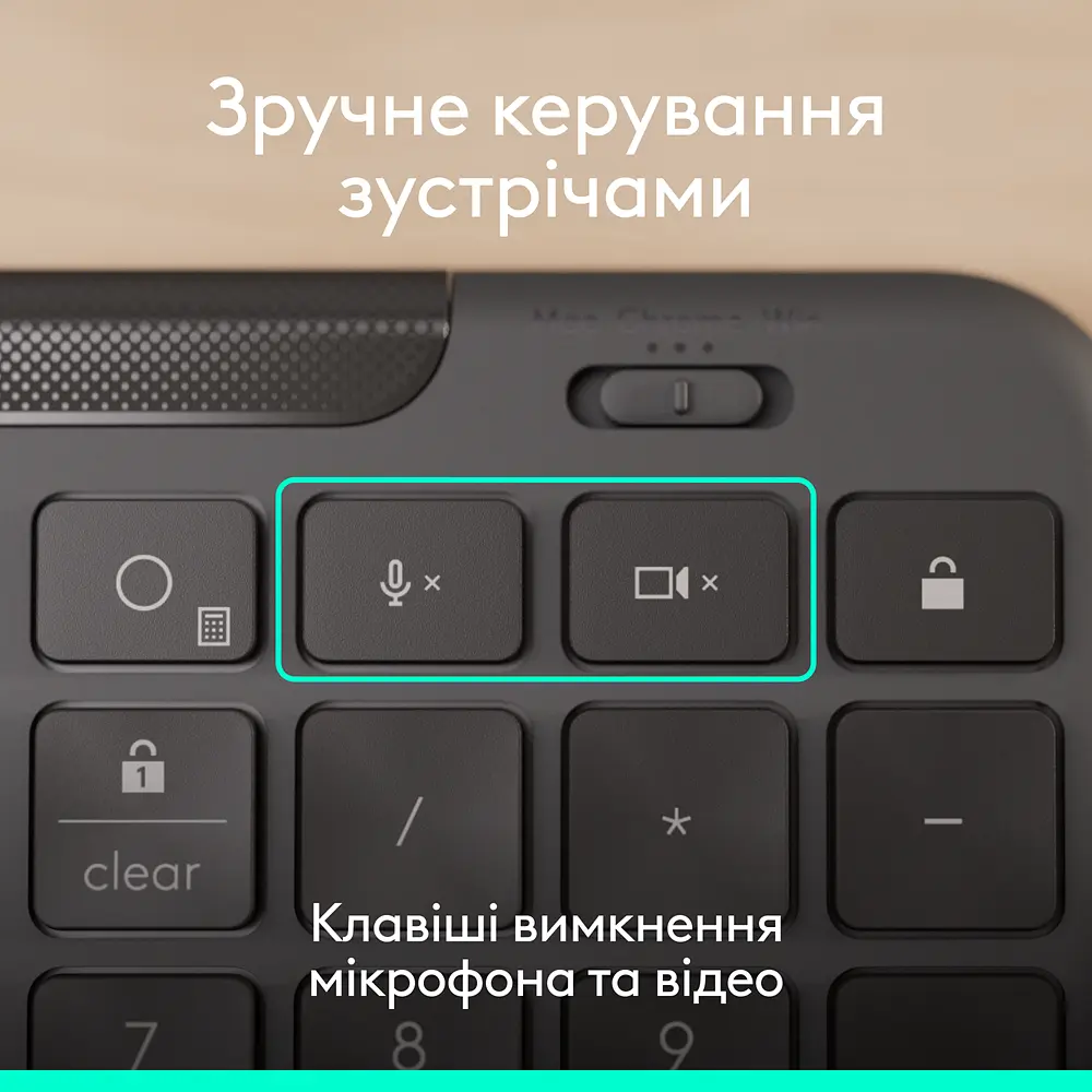 Клавіатура Signature Slim K620 Wired Keyboard for Business - GRAPHITE (920-013333) Logitech teh0022929 - фото 3