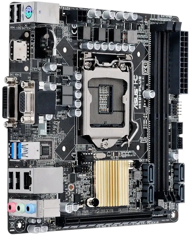 Материнская плата Asus H110I-Plus LGA 1151v1 (H110I-PLUS) Б/У - фото 2