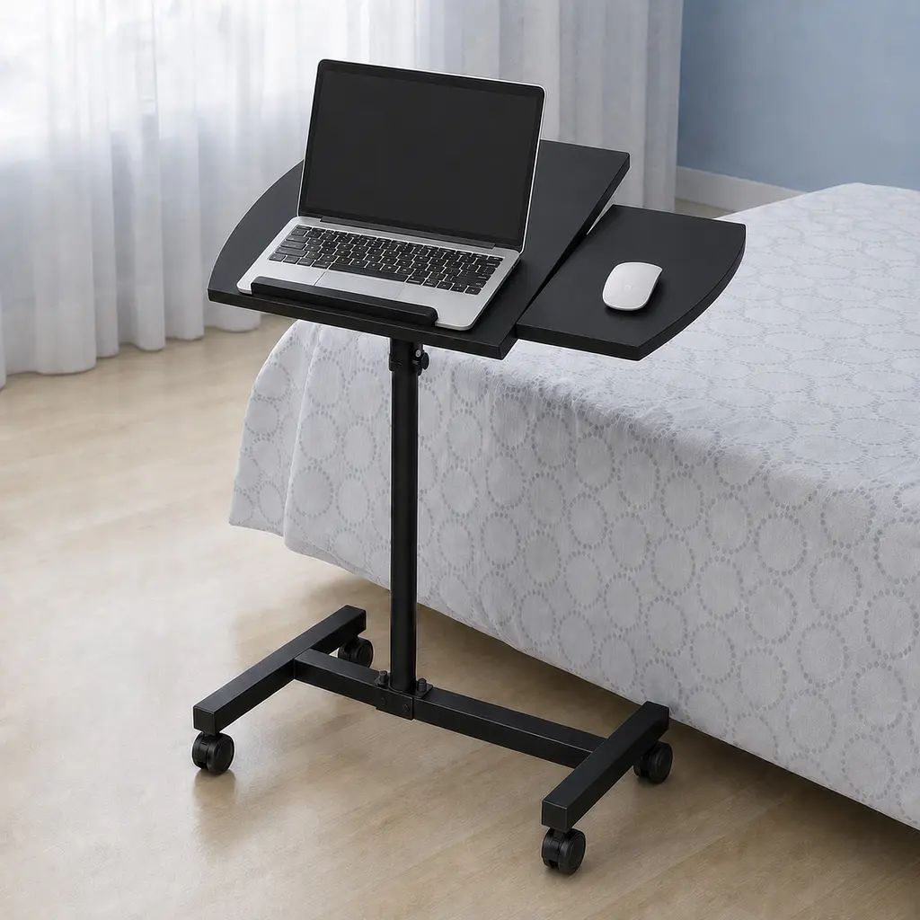 Столик для ноутбука з регулюванням нахилу та висоти 60-90см UFT T12 Black (UFTT12Black) - фото 3