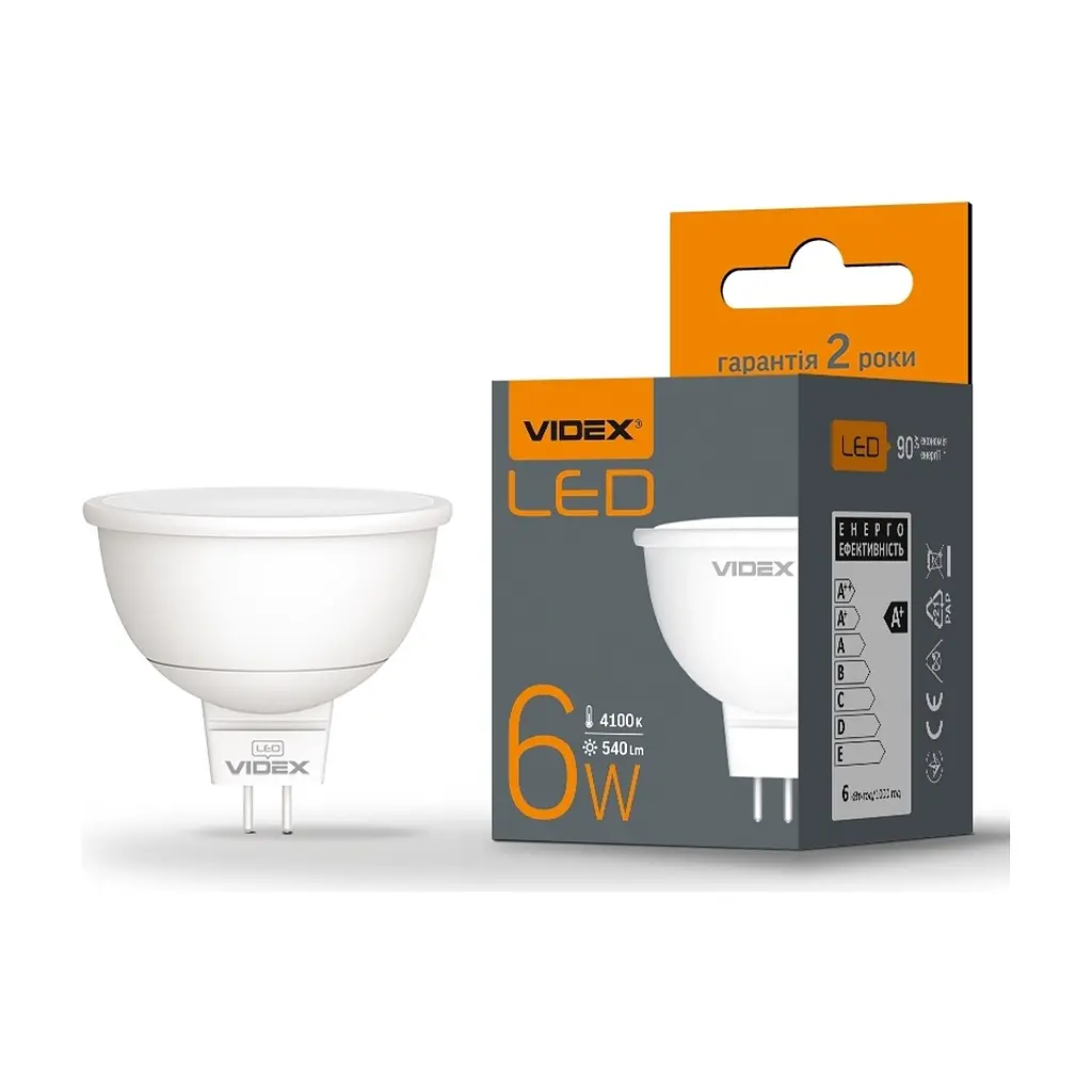 Лампочка TITANUM LED MR16e 6W GU5.3 4100K (VL-MR16e-06534) - фото 3