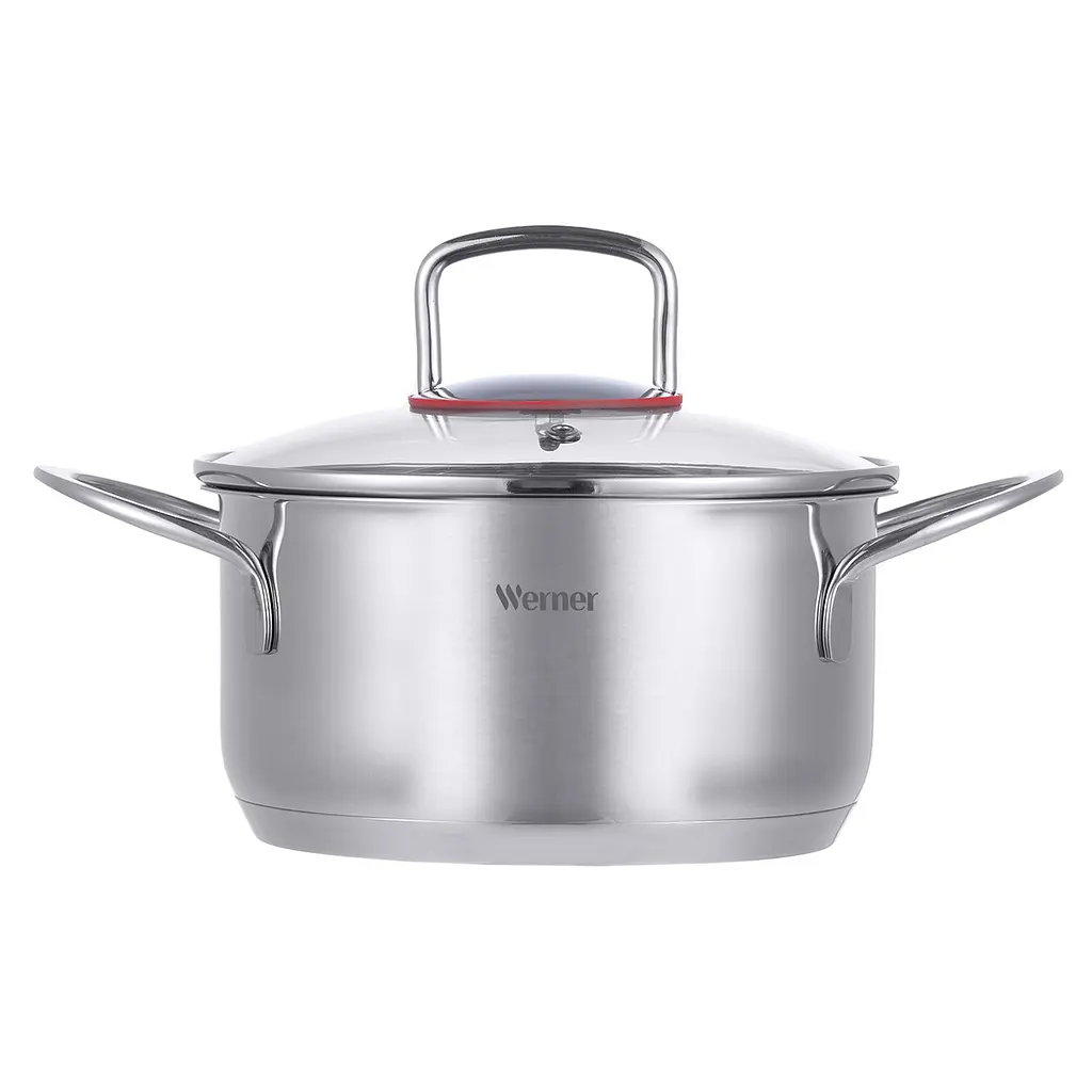 Каструля з кришкою Gipfel Werner Como GP-50169 18 см 2.4 л срібляста - фото 2