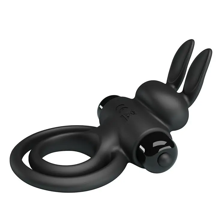 Виброкольцо Pretty Love Vibro Penis Ring Bunny III 9.7 см черный - фото 6