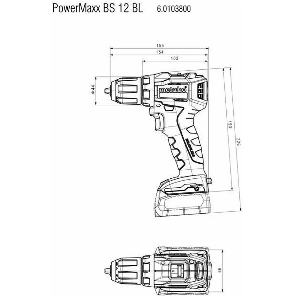 Дрель-шуруповерт Metabo PowerMaxx ВS 12 BL [601038500] [119768] - фото 3