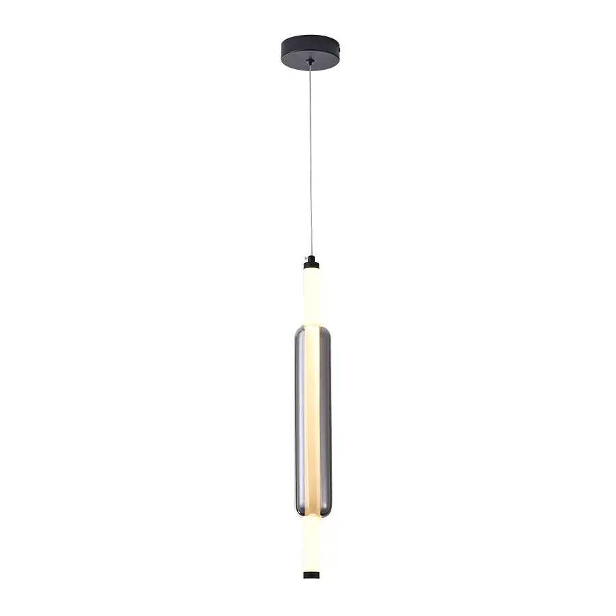 Подвесной светильник LED Levistella 788P68148 BK+SM, 7W, 4000K, Черный+серебристый, винтажный стиль для гостиной - фото 2