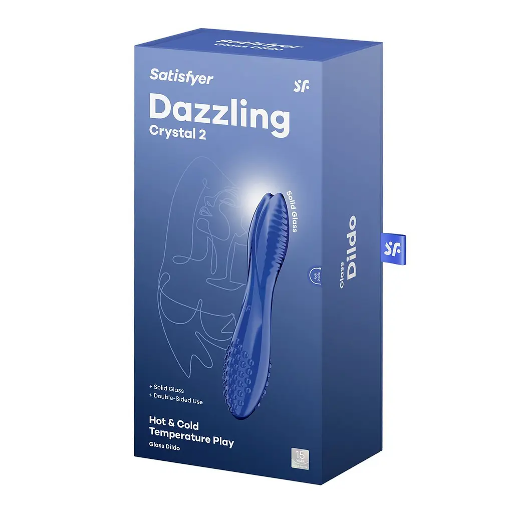 Двосторонній скляний ділдо Satisfyer Dazzling Crystal 2 - фото 6