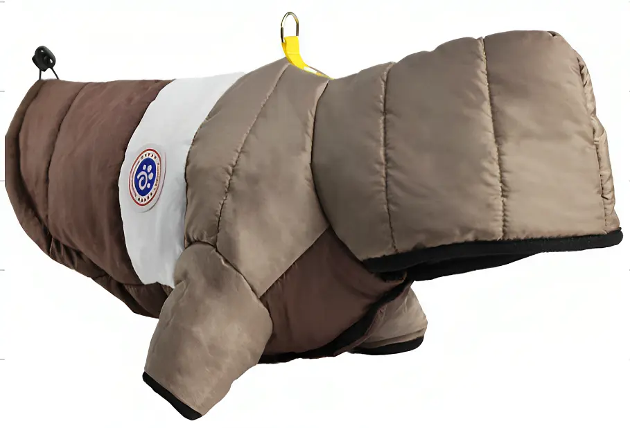 Куртка для собак та котів EcoToys Coffee-Grey XXXL сіро-коричнева A: 44 см B: 61 см C: 43 см X-7002