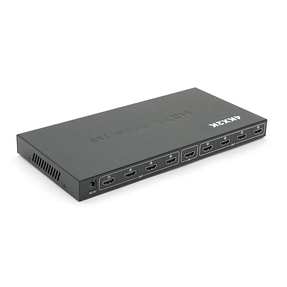 Активний HDMI сплітер Voltronic 1=>8 порту, 3D, 1080Р, 4Kx2K, 1,4 версія, DC5V/2A Q20, Box - фото 3