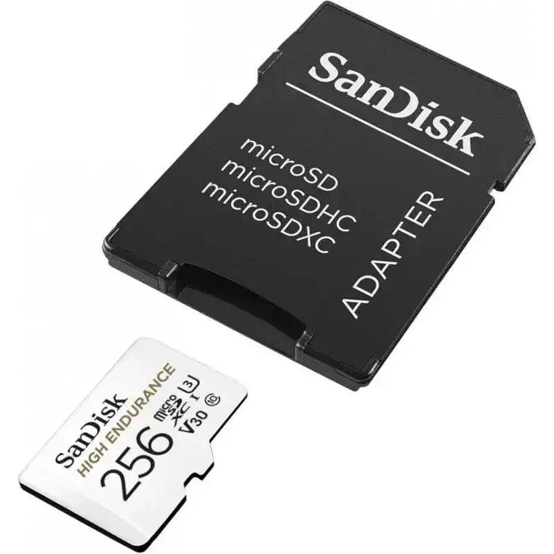 Карта памяти SanDisk microSDXC 256GB UHS-I High Endurance U3 V30 R-100MB/s + SD Adapter (SDSQQNR-256G-GN6IA) [141836] - фото 4