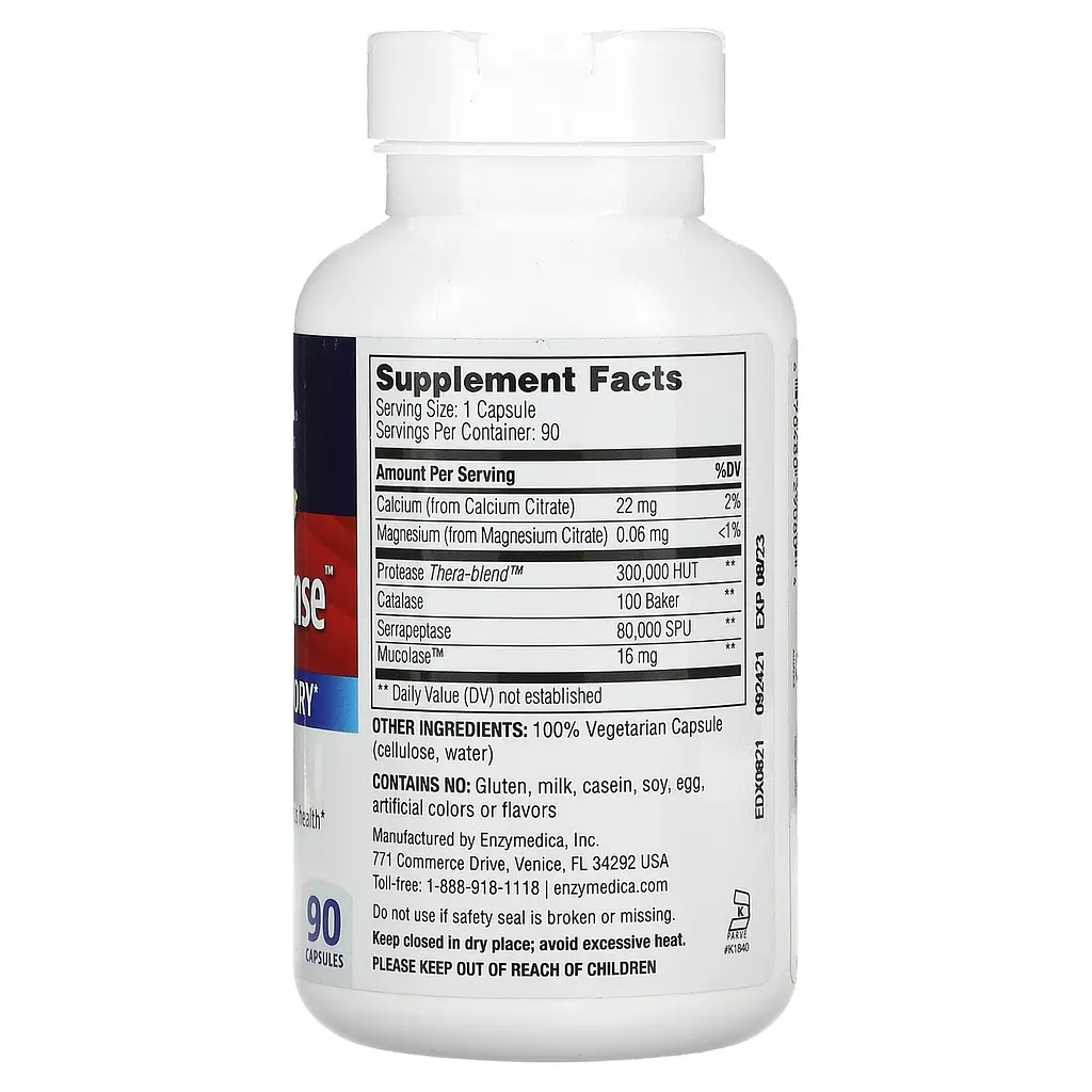 Ферменты для защиты иммунной системы Enzymedica Immune Defense Extra Strength 90 капсул - фото 2