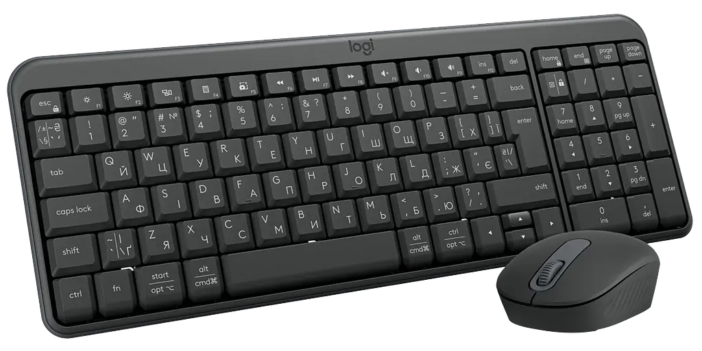 IT набор Logitech MK250 Wireless Combo Графітовий UKR (7136787)