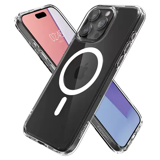 Чехол Spigen Ultra Hybrid (MagFit) White для iPhone 15 Pro (ACS06715) - фото 4