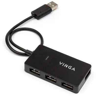 Концентратор Vinga USB2.0 to 4*USB2.0 HUB (VHA2A4) - фото 2