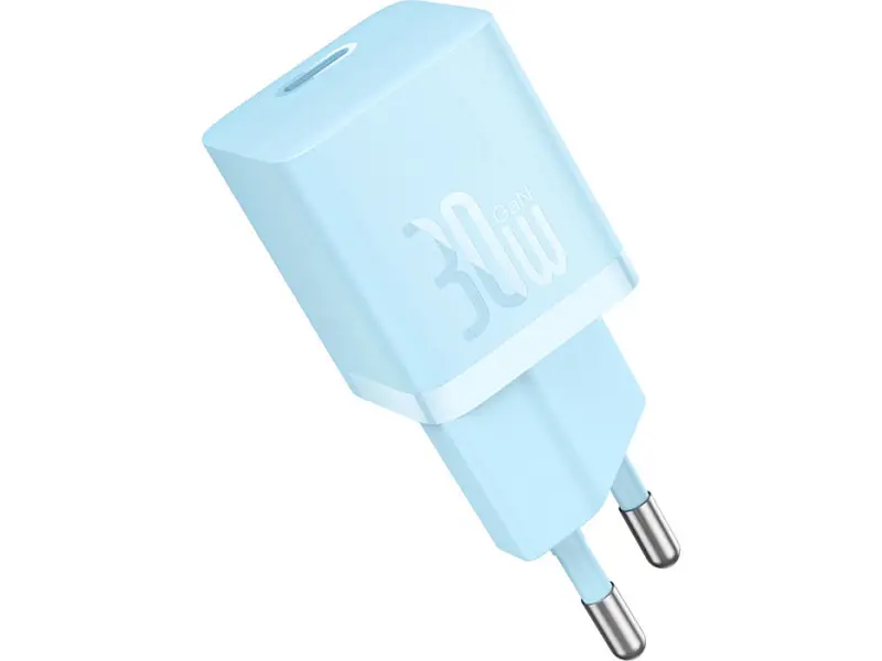 Мережевий зарядний пристрій BASEUS GaN5 Fast Charger (mini) 1C 30 W Blue (CCGN070603)