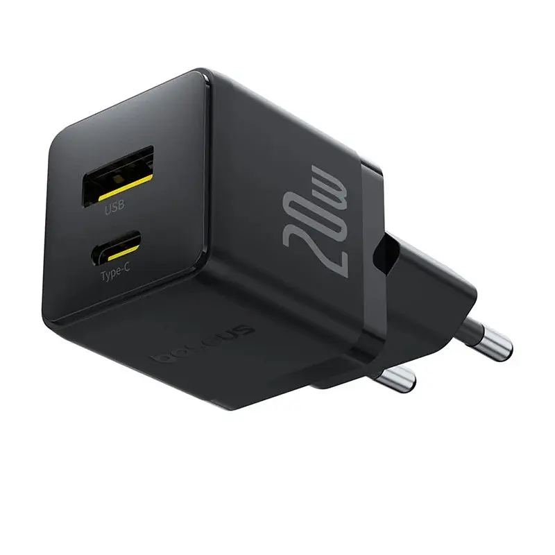 МЗП Palm Fast Charger PD20W+QC3.0 (1USB-A/1C) + кабель Type-C to Type-C (P10111608) Cluster B Baseus teh0029604 - фото 2
