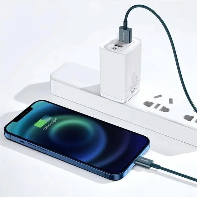 Кабель Baseus Superior Series Fast Charging Data Cable USB to iP 2.4A 2m Blue (CALYS-C03) - фото 3