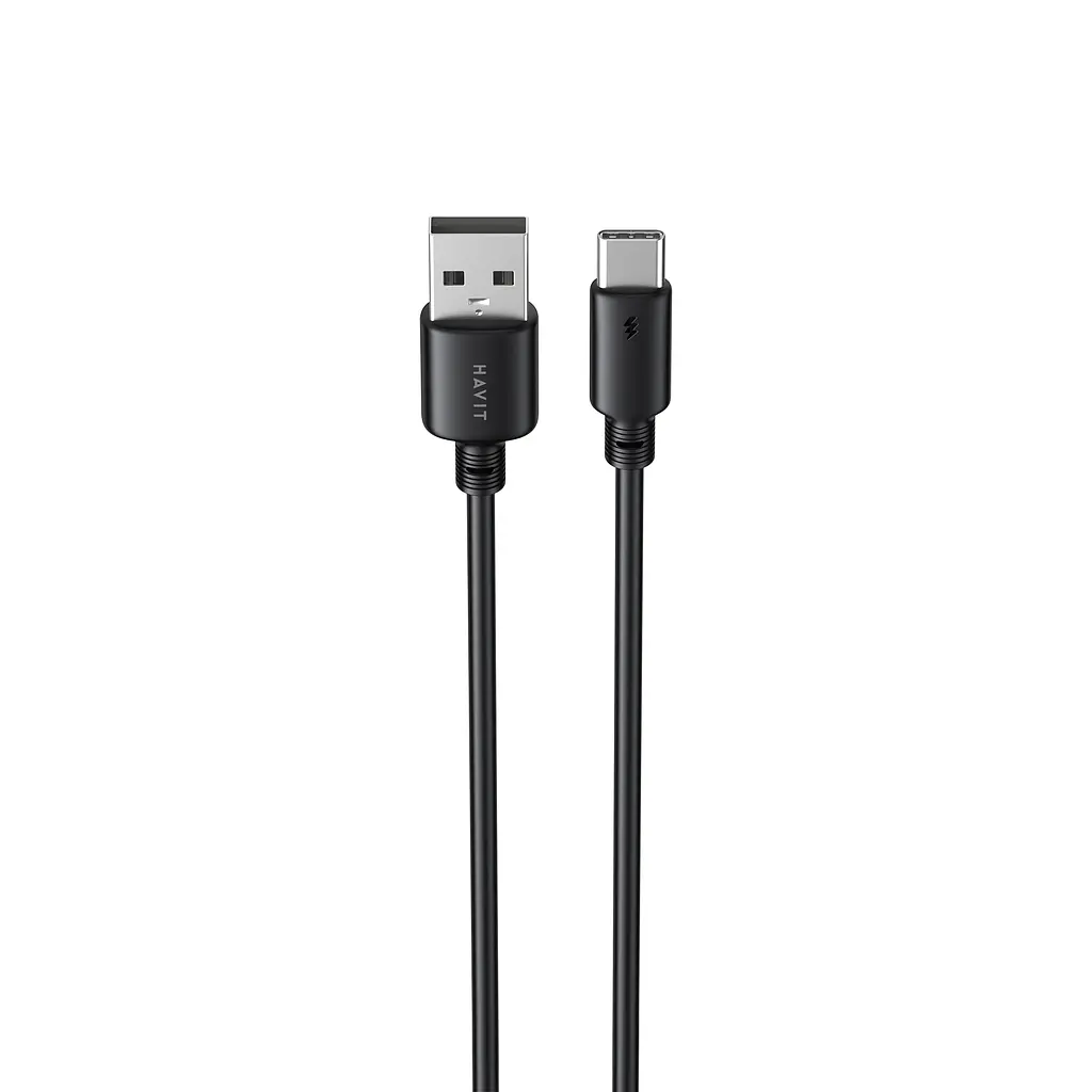 Кабель USB - USB-C HAVIT CB302C 3A 1м Black HAVIT (28574-000) - фото 2