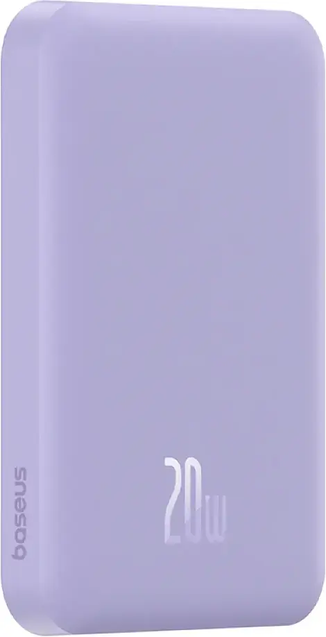 Портативний акумулятор Baseus Magnetic Mini Wireless 20W 5000mAh nebula purple (P10022107513-00) - фото 4