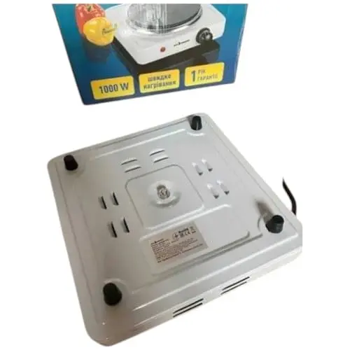 Плита одноконфоркова електрична кухонна Sea Breeze SB-060W настільна переносна дискова - фото 4