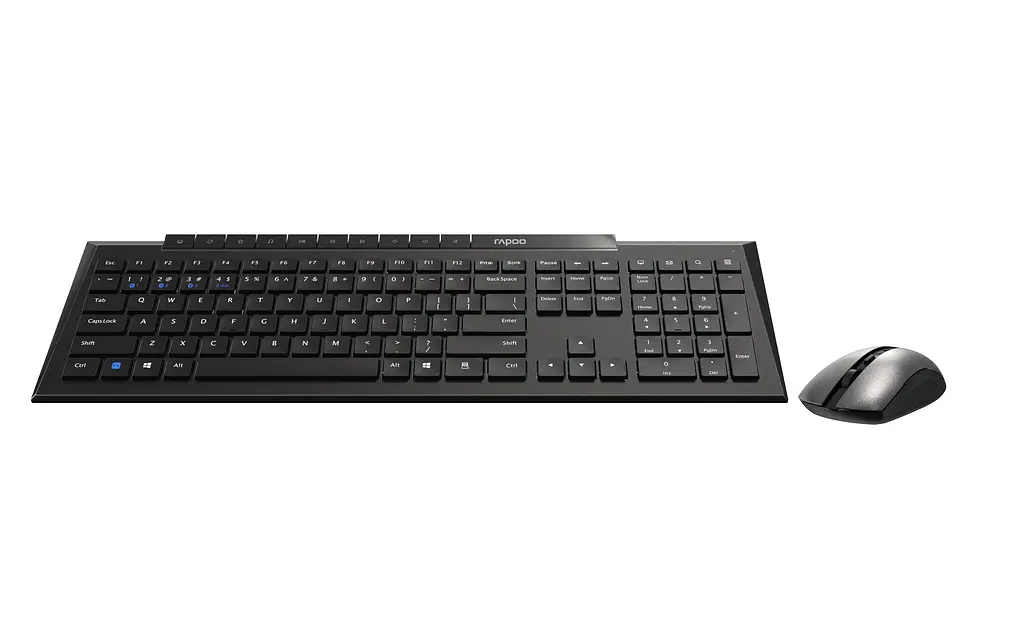 Комплект (клавіатура + миша) Rapoo 8210M wireless, черний (8210M black) - фото 10