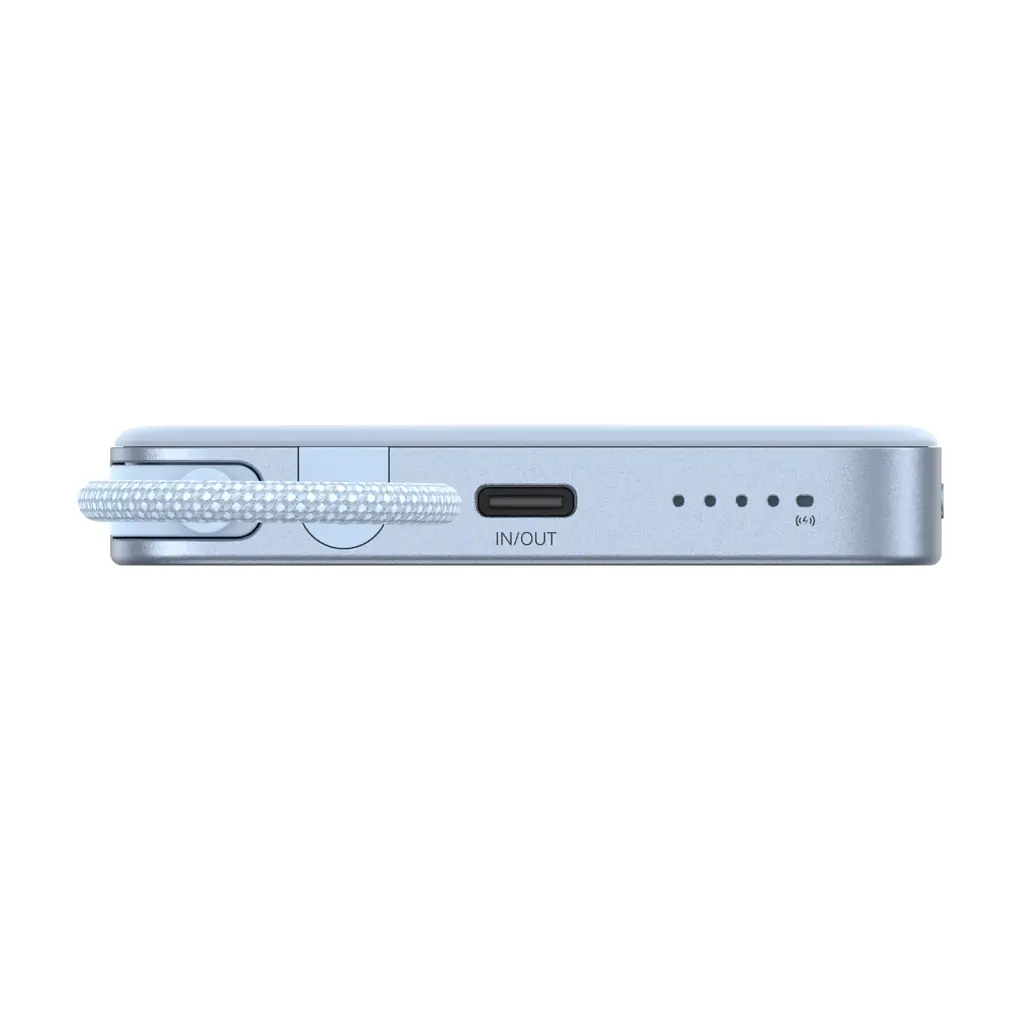 Батарея універсальна Ugreen 10000mAh 30W 1xUSB-C + 15W Magnetic Wireless + cable USB-C blue (65839B) - фото 6