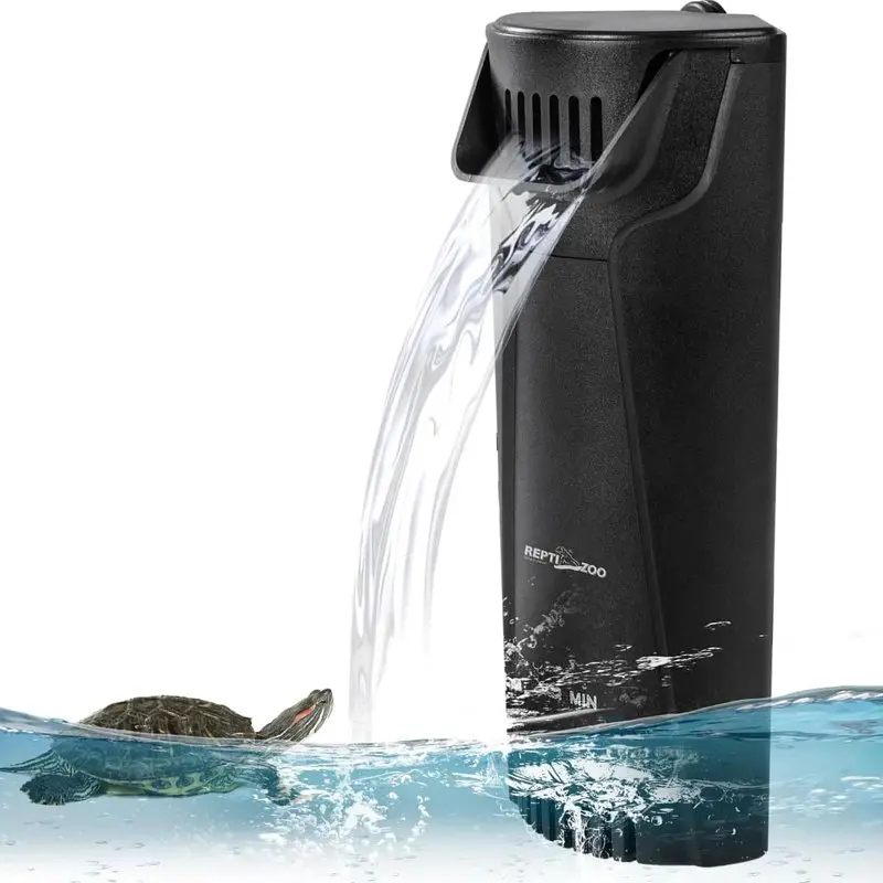 Внутрішній фільтр Repti-Zoo Aquatic Corner Filter (GLB07) для тераріумів із черепахами, рибами та амфібіями (200 л/год, до 38 літрів) - фото 5