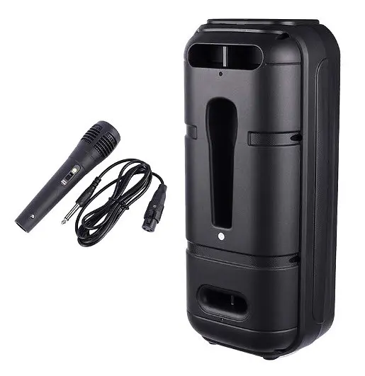 Портативна Bluetooth колонка ZQS-6227 акустична система з мікрофоном та RGB підсвічуванням Чорний - фото 7