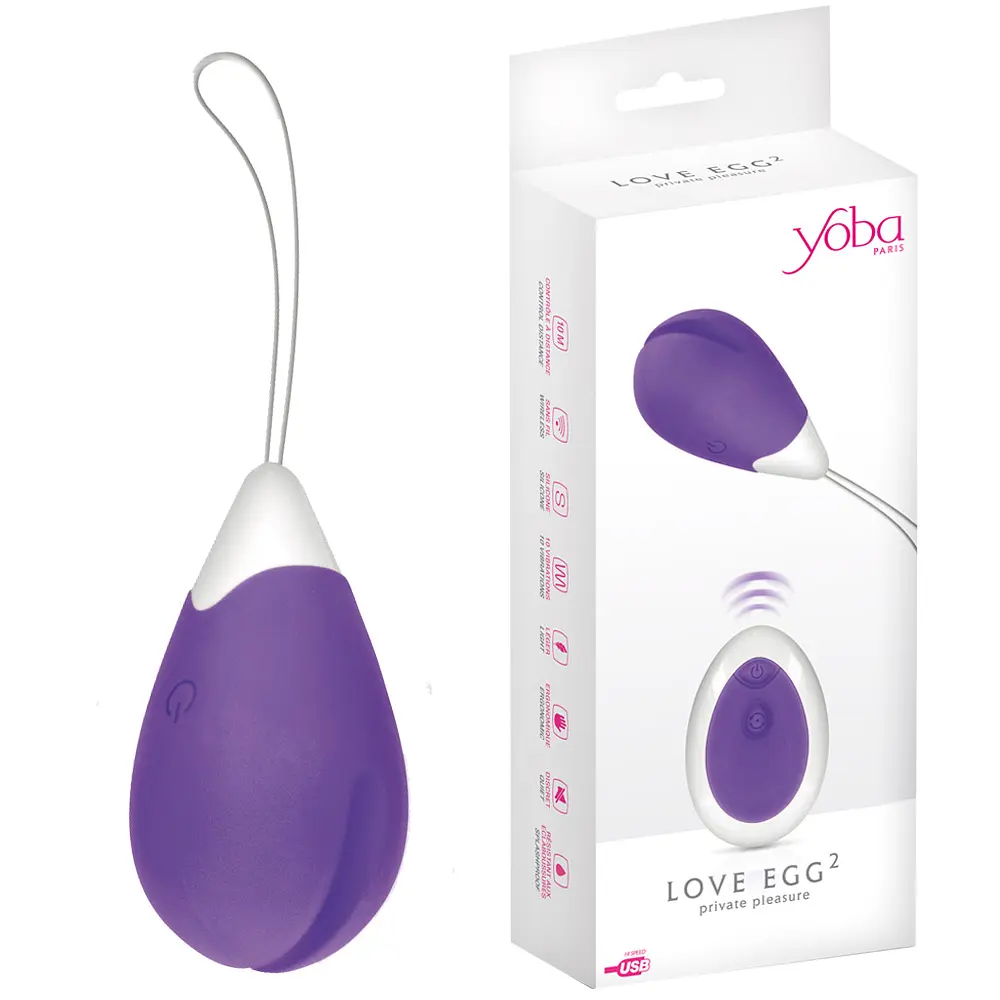 Виброяйцо Yoba Love Egg 6 см фиолетовый - фото 2