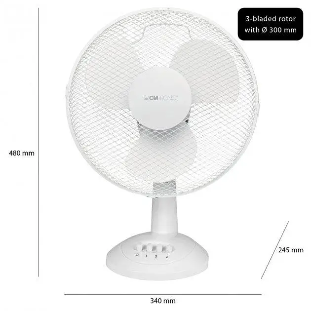 Вентилятор Clatronic VL 3602 White - фото 3