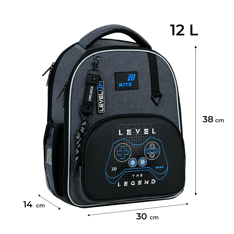 Рюкзак школьный каркасный Kite Education Level UP (K26-556M-3) - фото 20