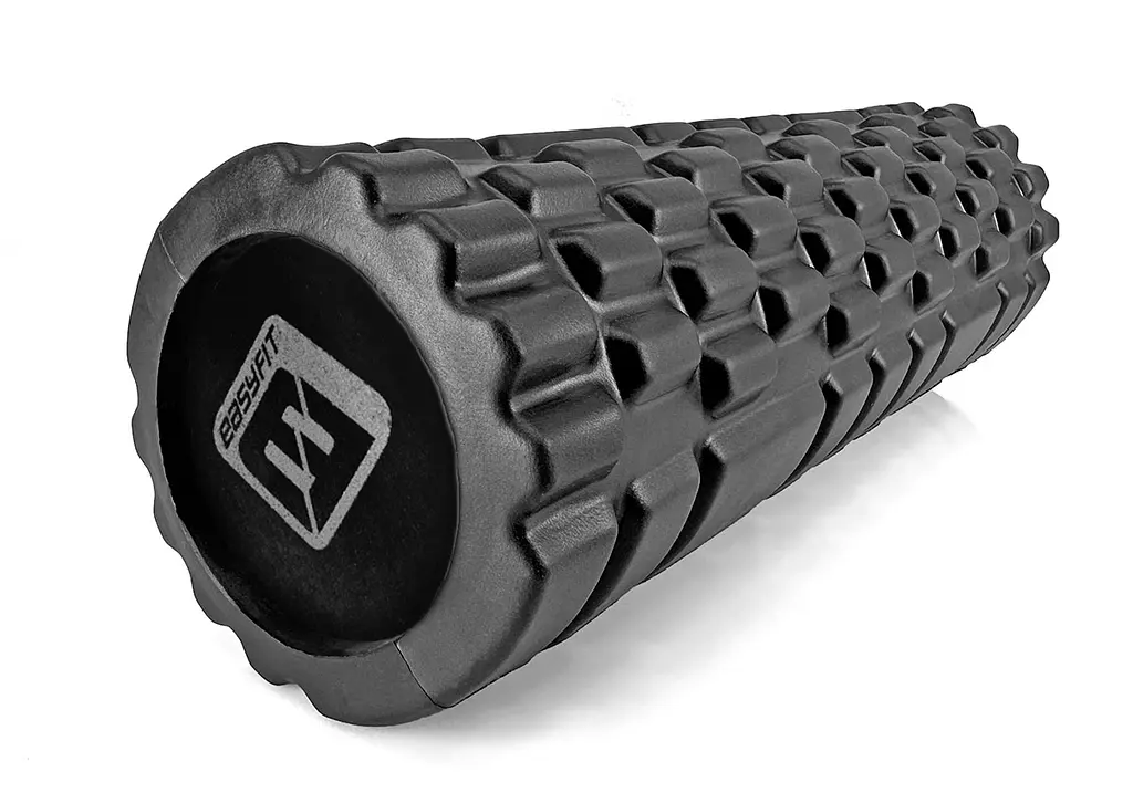 Масажний ролер EasyFit Solid Grid Roller Mini 30 см чорний (EF-2057-BK) - фото 8