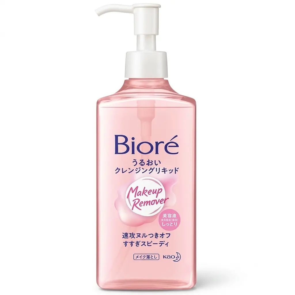 Японська рідина для демакіяжу Biore Moisturizing Cleansing Liquid, 230 мл