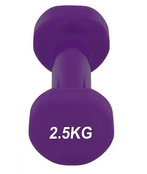 Гантель виниловая PowerPlay 4125 Achilles 2.5 кг Фиолетовый 1 шт (PP_4125_2.5kg) - фото 3