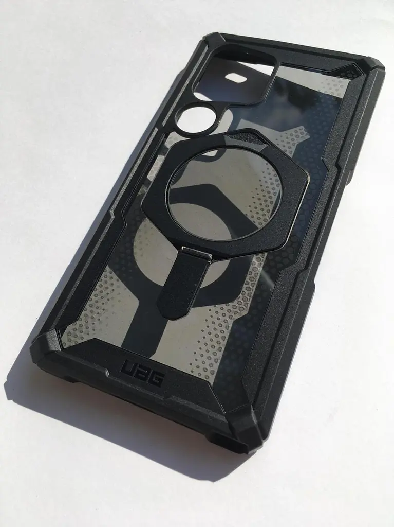 Оригінальний протиударний чохол для Samsung Galaxy S24 Ultra UAG Plasma XTE Black 2144471F4034 (S928) з підставкою - фото 6