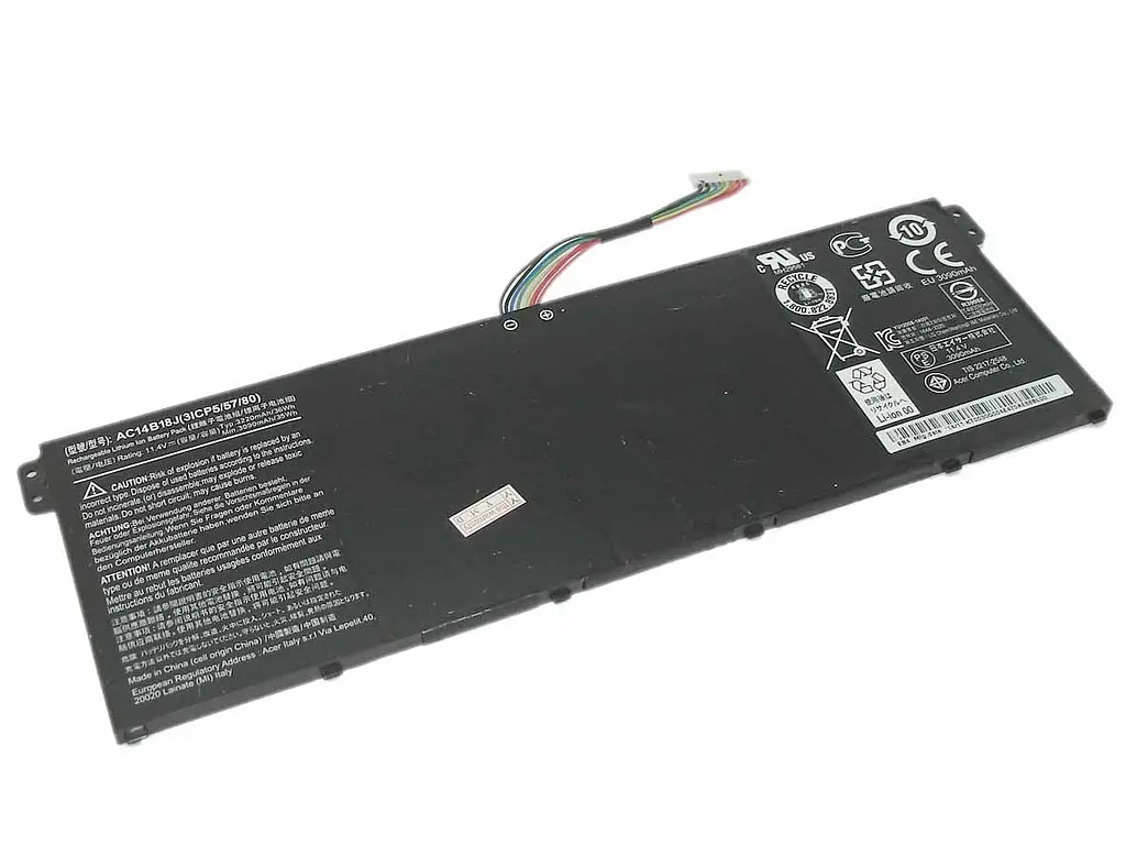 Акумулятор для ноутбука Acer AC14B18J 11,4 V 3220 mAh чорний - фото 2