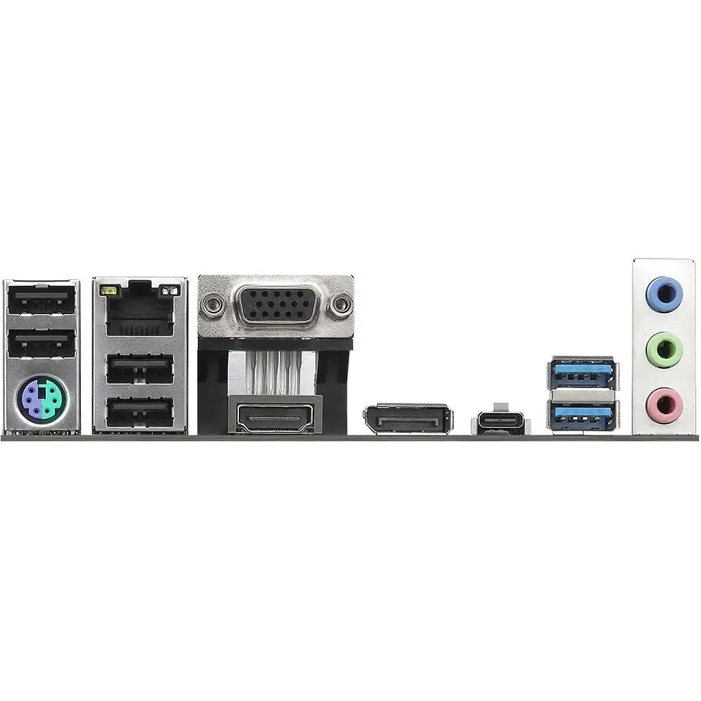 Материнская плата ASRock N100M (Quad-Core N100 3.4GHz, 1xDDR4 DIMM, VGA/HDMI/DP, 1xPCIe, 2xSATAIII, M.2, GLan, mATX) - фото 4