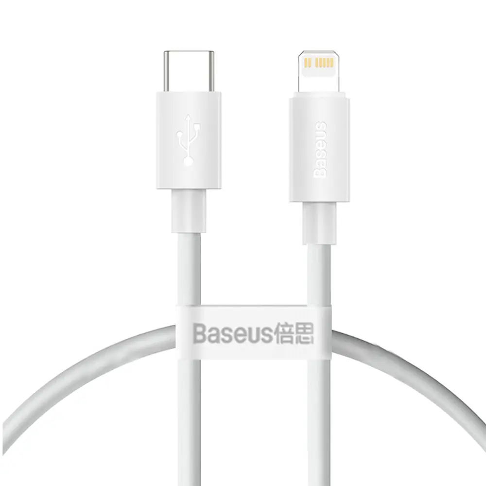 Кабель Baseus Superior Series Fast Charging Data Cable Type-C to iP PD 20W 1.5m White - фото 2
