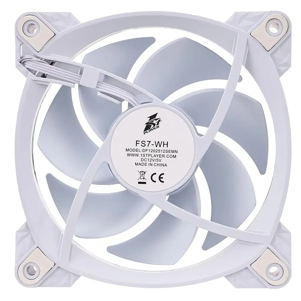 Кулер до корпусу 1stPlayer FS7 White (FS7-WH-1IN1) - фото 6