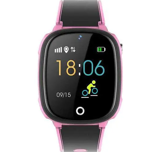 Подарочные детские смарт-часы Lemfo HW11 Aqua Plus с камерой и GPS отслеживанием Розовый - фото 3