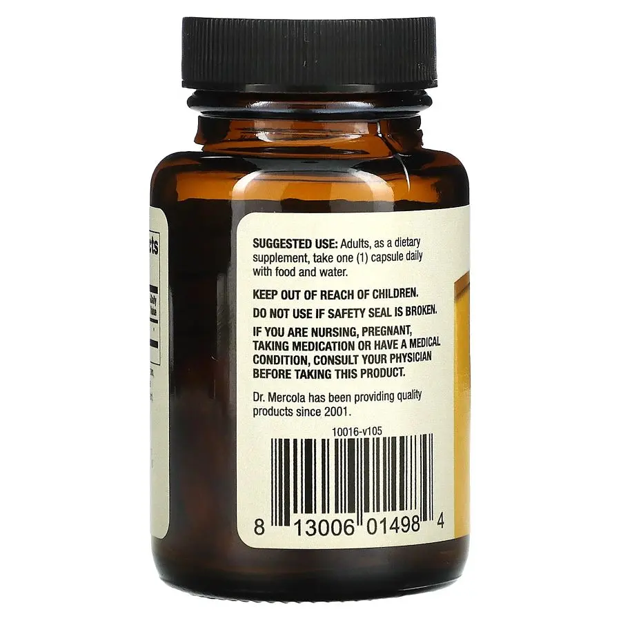 Коензим Q10 Dr. Mercola Liposomal CoQ10 100 mg, 30 капсул для підтримки серця і мозку - фото 3