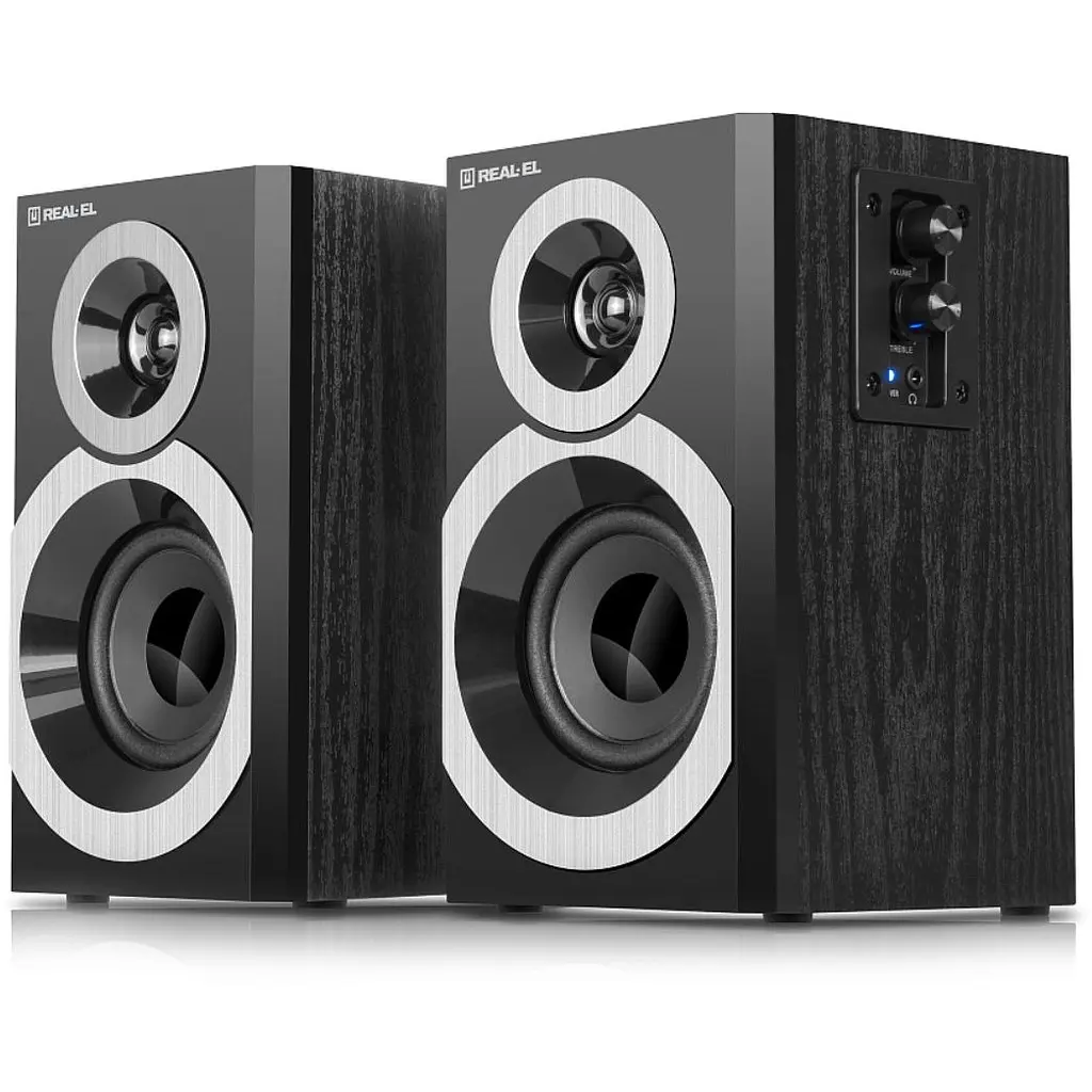 Комп'ютерні колонки 2.0 REAL-EL RS245 20 Вт Black - фото 3