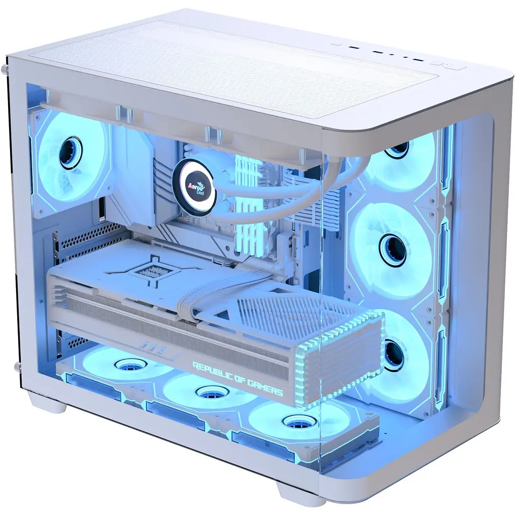 Корпус AeroCool P500C-G-WT-v1 White (ACCM-PN01043.21) [146678] - фото 2