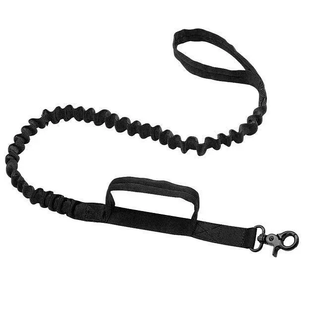 Повідець для собак Harness 100-150см, банджі-повідець з двома ручками Чорний - фото 7